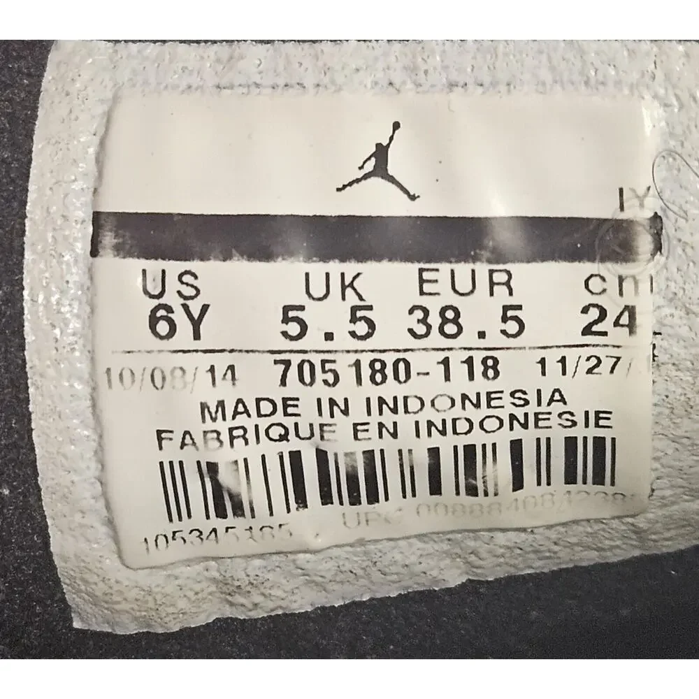 Nike Air Jordan 10 Retro Verde White Green Sneakers‎ Youth 6Y Fair Condition